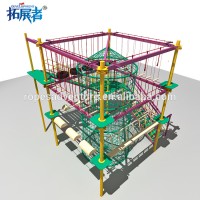 Kids Indoor Playground Ropes Obstacle, Child Amusement Park Equipment