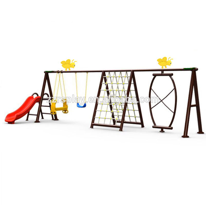 600x260x200cm children physical fitness slide swing set for outdoor play